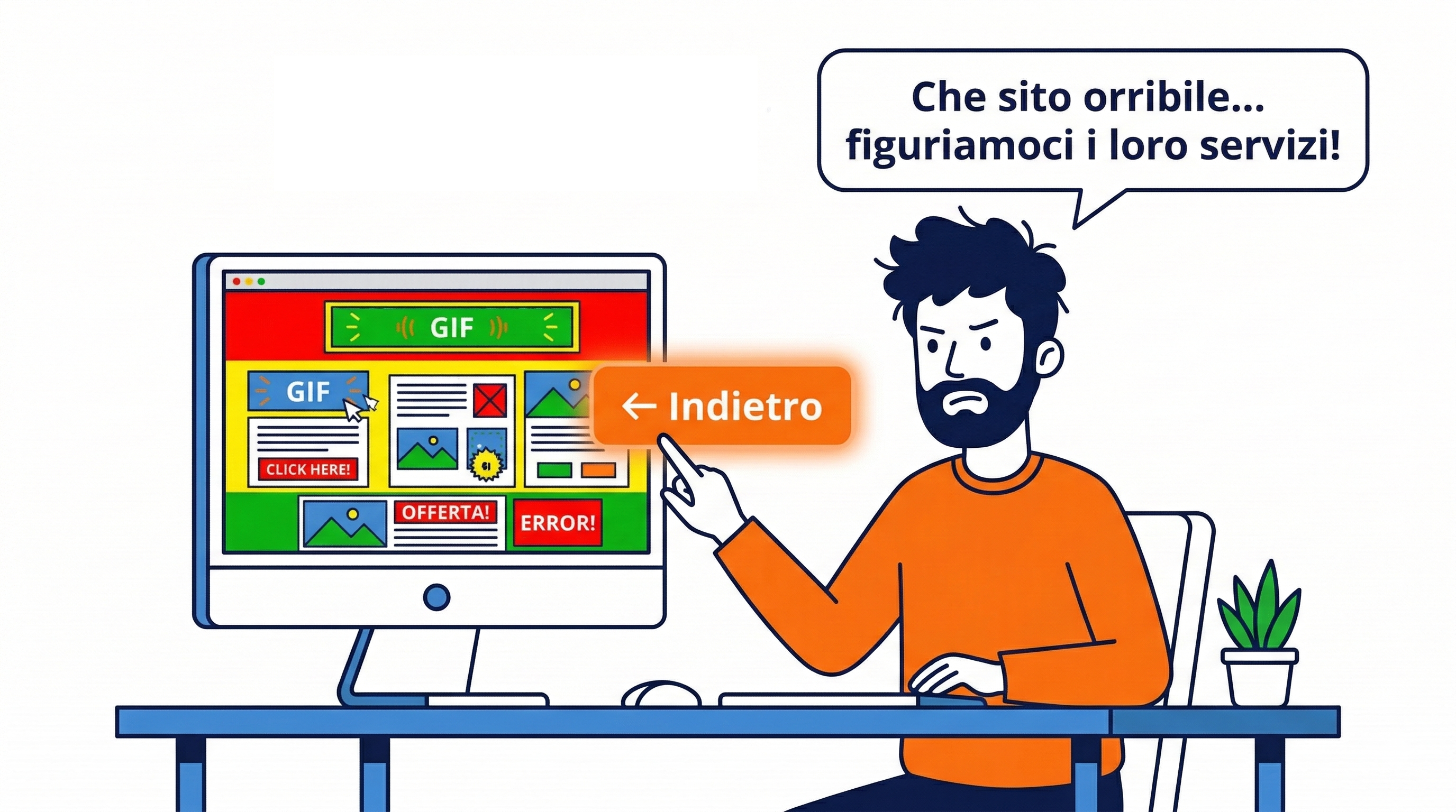 Esempio di sito non professionale