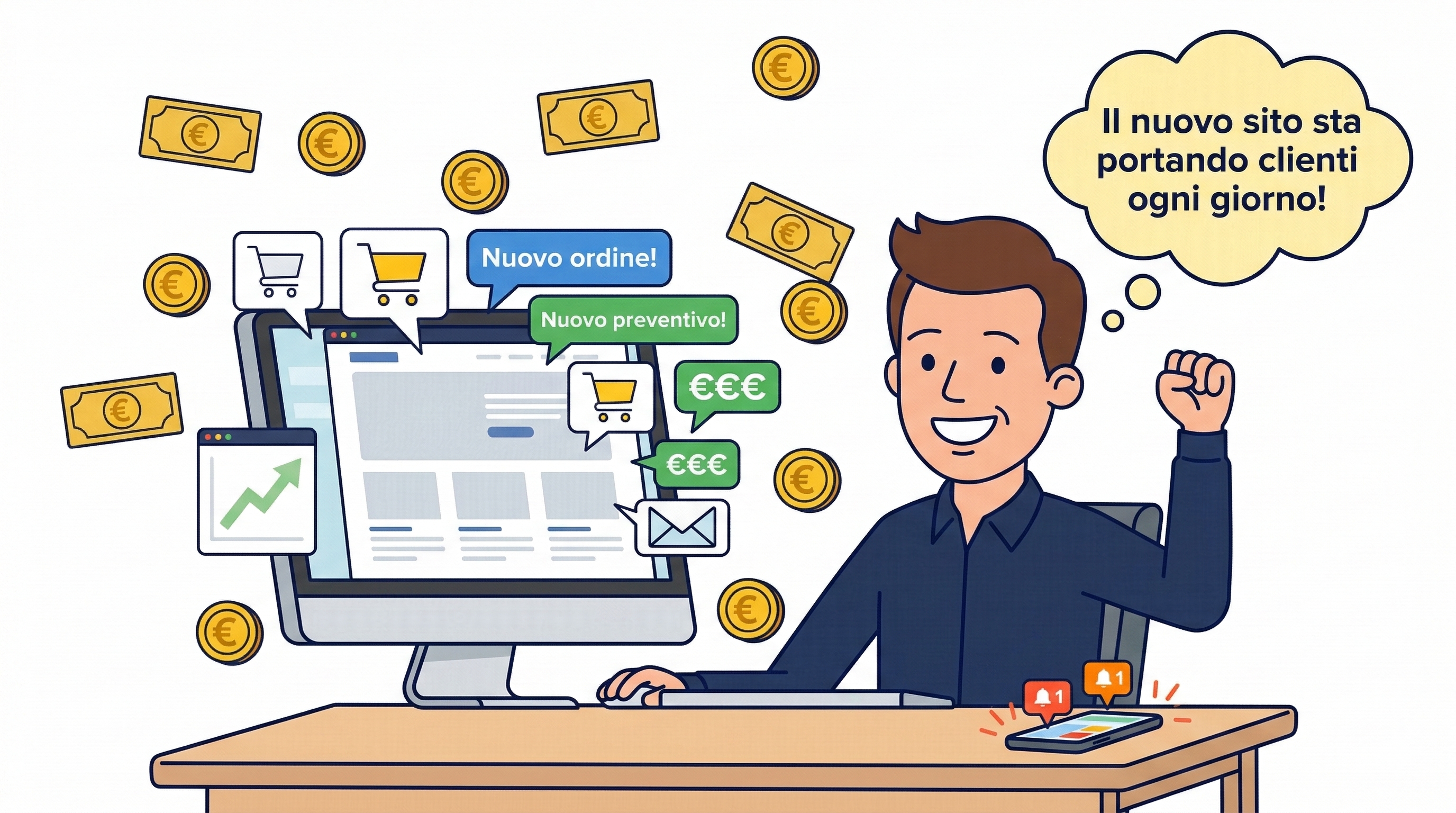 Il sito giusto porta clienti e fatturato